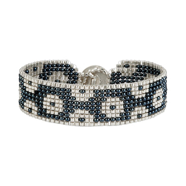 Brazalete Telar Plata Delgado Rondanas Acerina